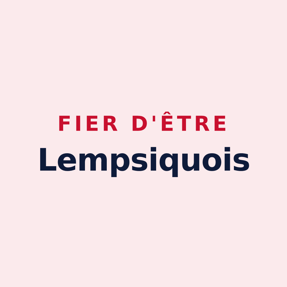 Magnet « Fier d'être Lempsiquois » — design pour Le Grand-Lemps