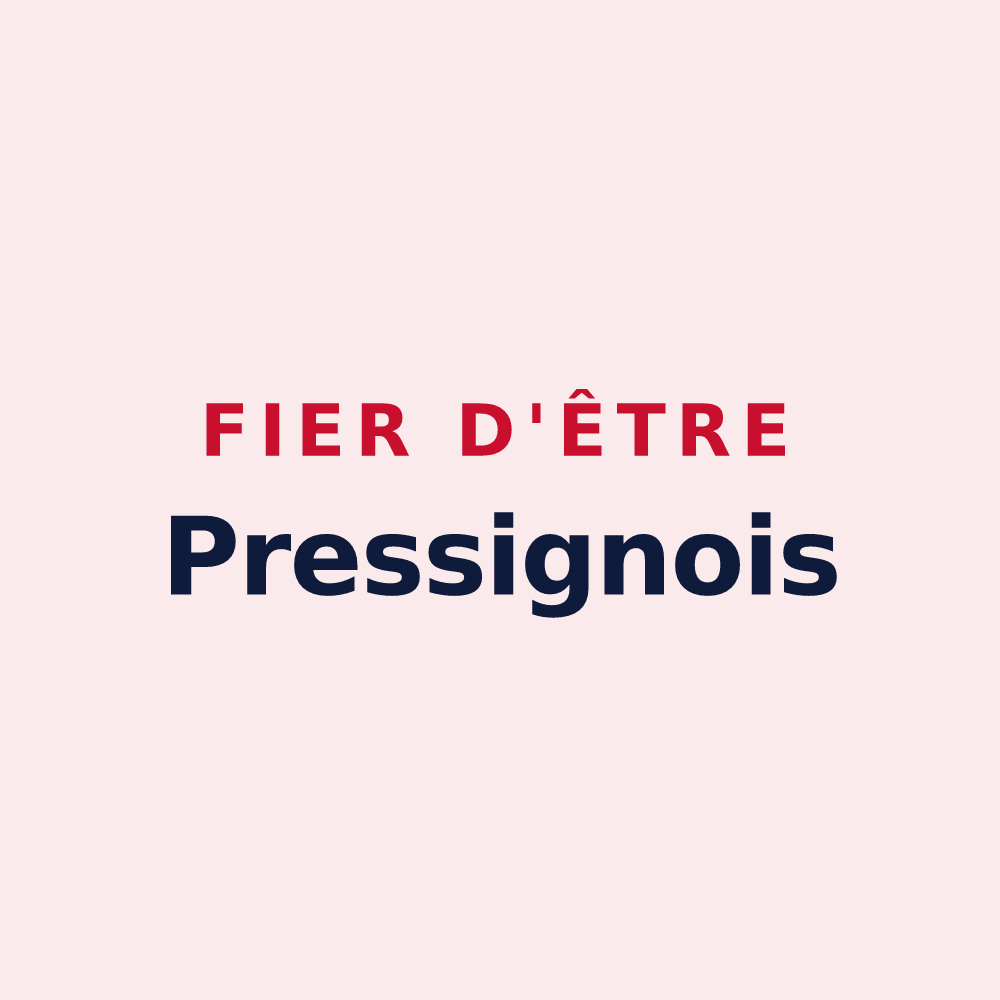 Magnet « Fier d'être Pressignois » — design pour Le Grand-Pressigny