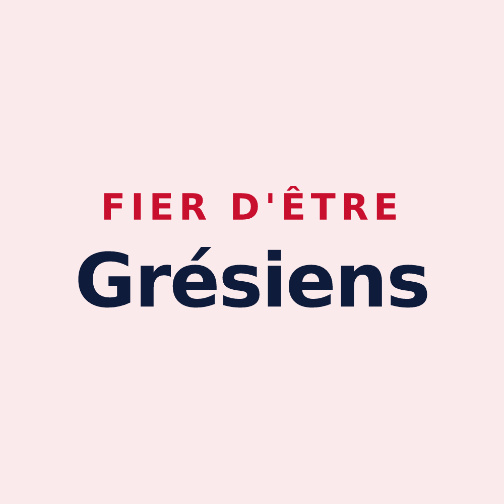 Magnet « Fier d'être Grésiens » — design pour Le Grès