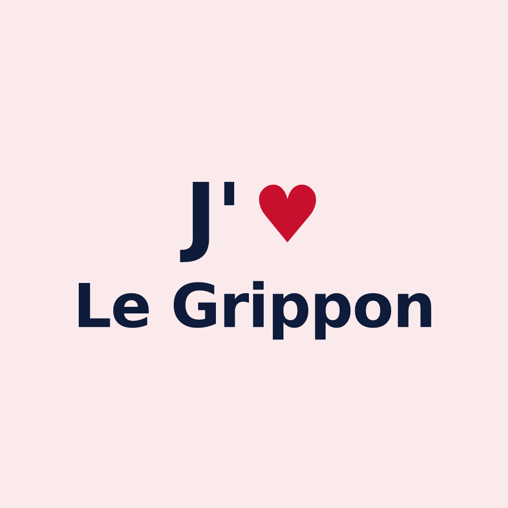 Magnet personnalisé Le Grippon — design J'aime Le Grippon