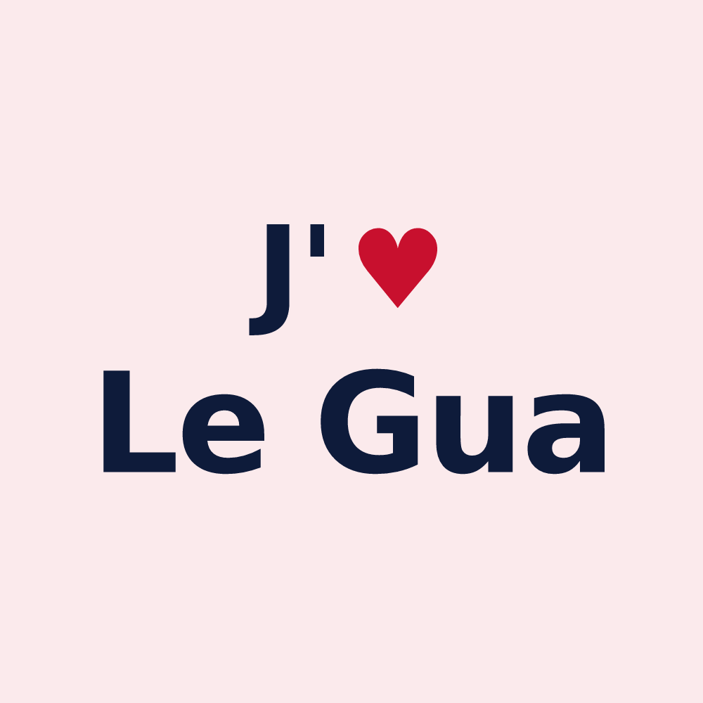 Magnet personnalisé Le Gua — design J'aime Le Gua