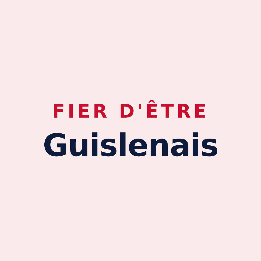Magnet « Fier d'être Guislenais » — design pour Le Guislain