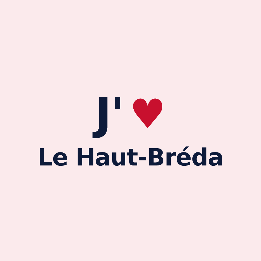 Magnet personnalisé Le Haut-Bréda — design J'aime Le Haut-Bréda