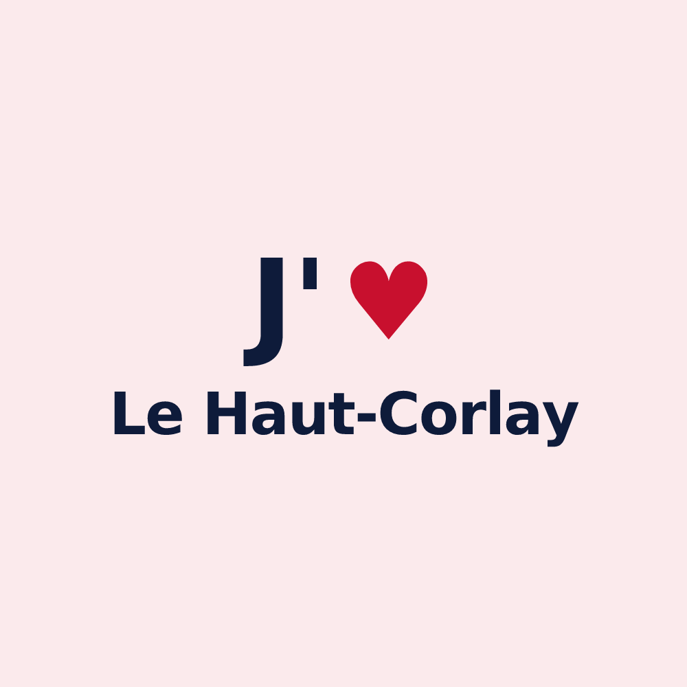 Magnet personnalisé Le Haut-Corlay — design J'aime Le Haut-Corlay