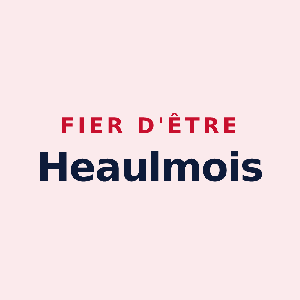 Magnet « Fier d'être Heaulmois » — design pour Le Heaulme
