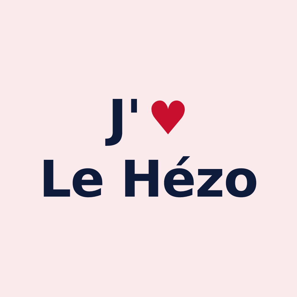 Magnet personnalisé Le Hézo — design J'aime Le Hézo