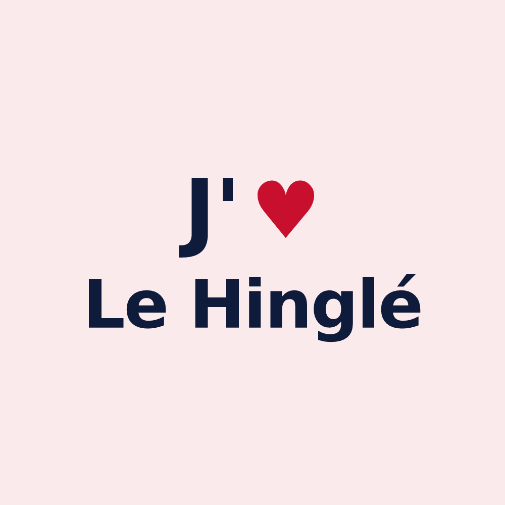 Magnet personnalisé Le Hinglé — design J'aime Le Hinglé