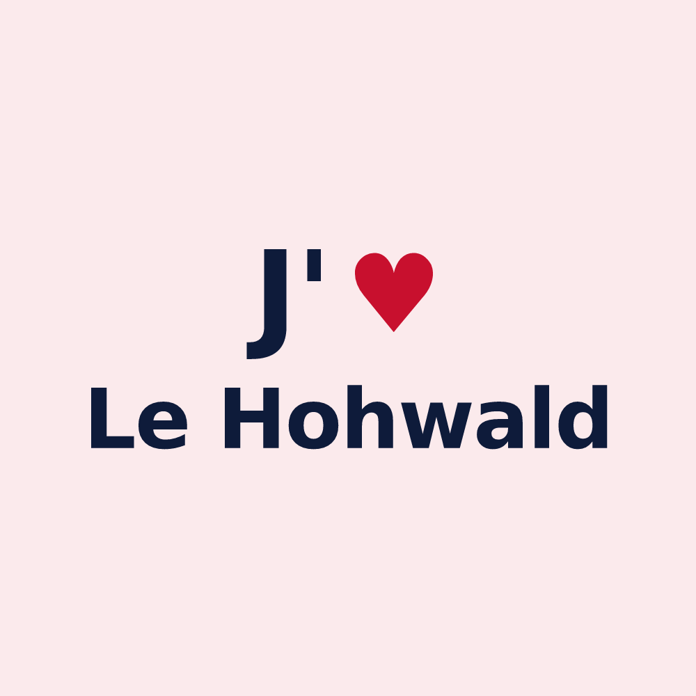 Magnet personnalisé Le Hohwald — design J'aime Le Hohwald
