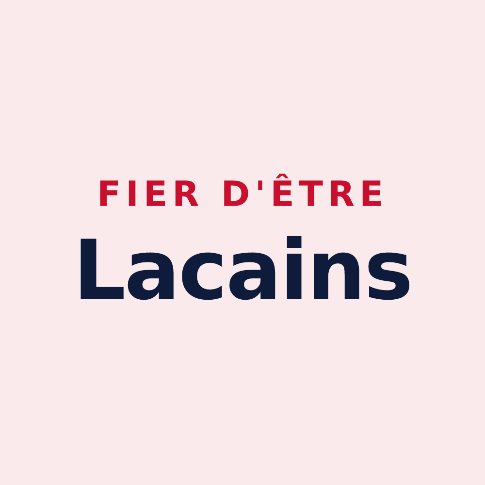 Magnet « Fier d'être Lacains » — design pour Le Lac-d'Issarlès