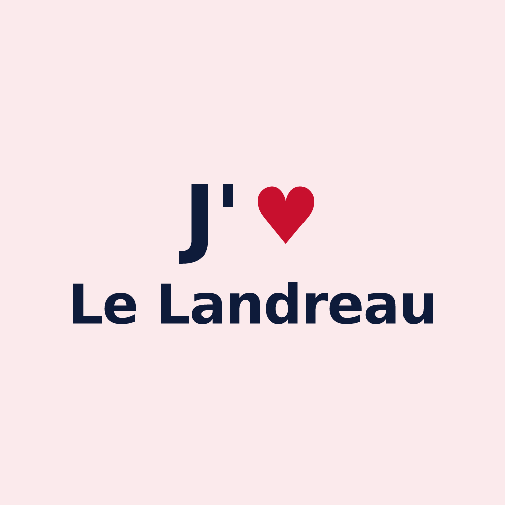 Magnet personnalisé Le Landreau — design J'aime Le Landreau