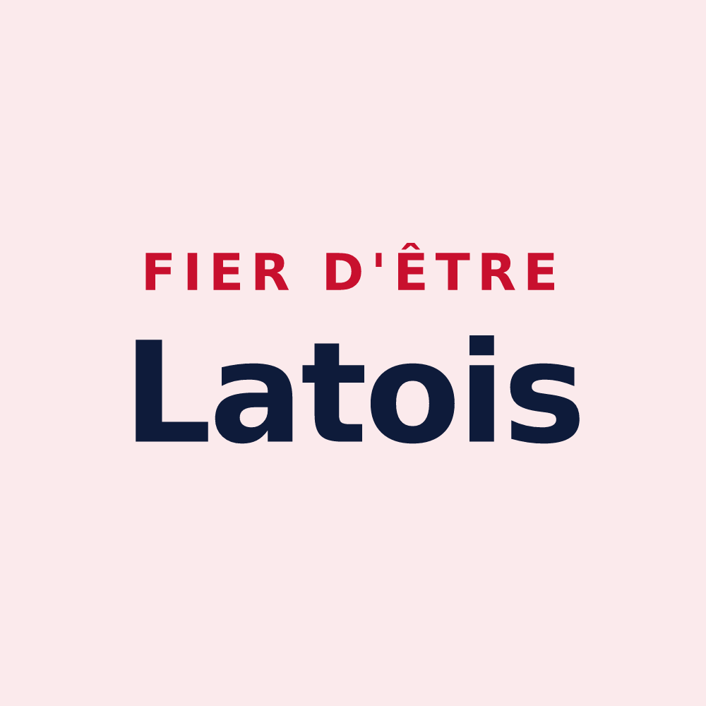 Magnet « Fier d'être Latois » — design pour Le Latet