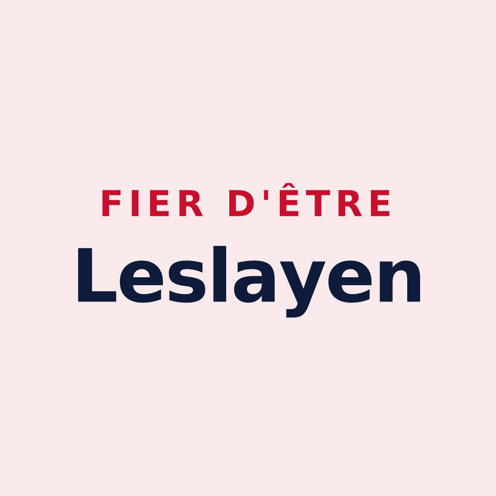Magnet « Fier d'être Leslayen » — design pour Le Leslay