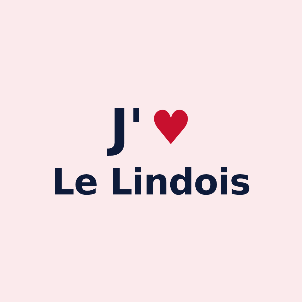 Magnet personnalisé Le Lindois — design J'aime Le Lindois
