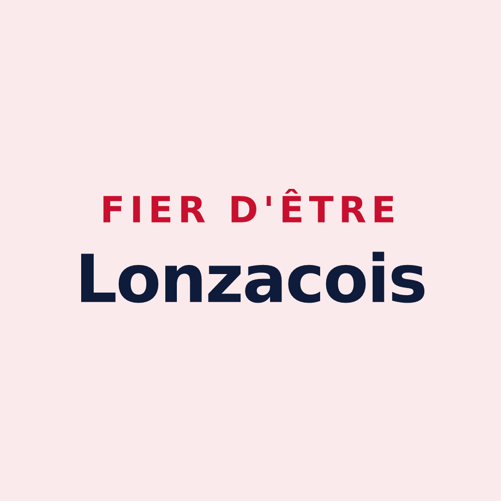 Magnet « Fier d'être Lonzacois » — design pour Le Lonzac