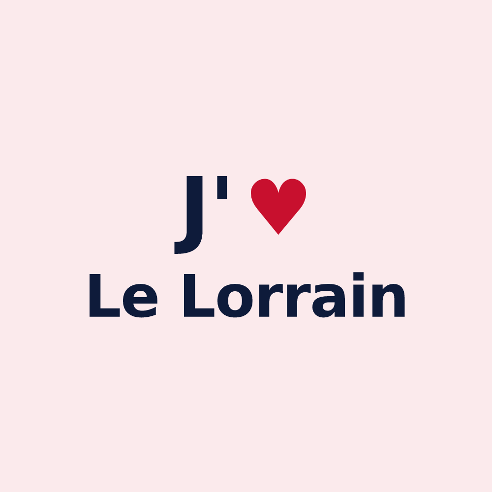 Magnet personnalisé Le Lorrain — design J'aime Le Lorrain