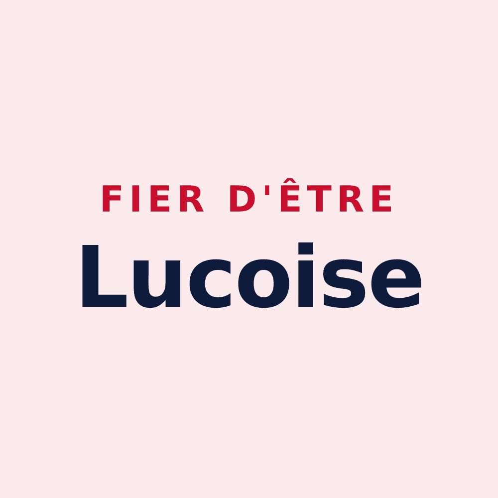 Magnet « Fier d'être Lucoise » — design pour Le Luc