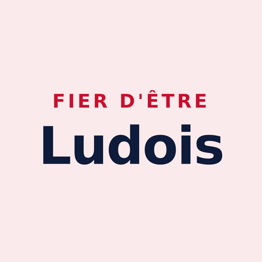 Magnet « Fier d'être Ludois » — design pour Le Lude