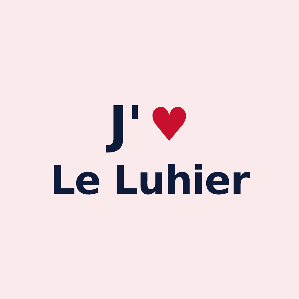 Magnet personnalisé Le Luhier — design J'aime Le Luhier