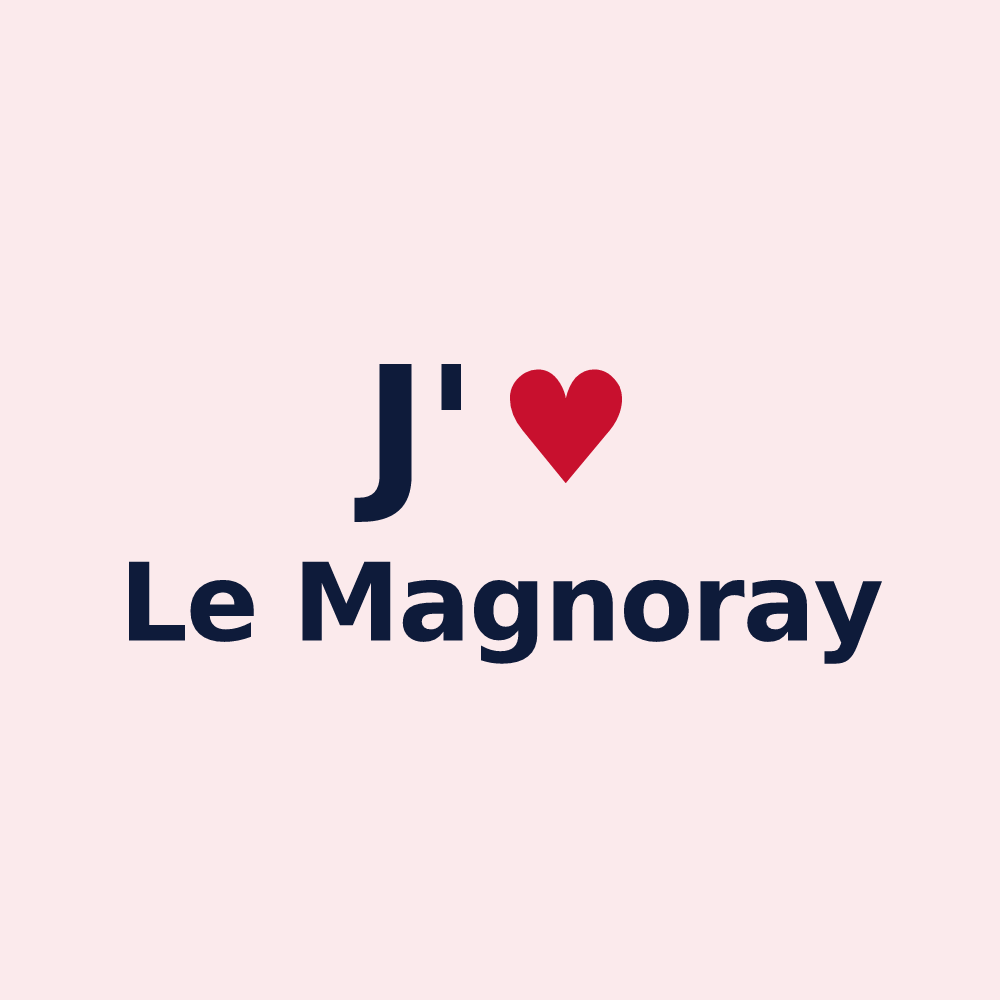 Magnet personnalisé Le Magnoray — design J'aime Le Magnoray