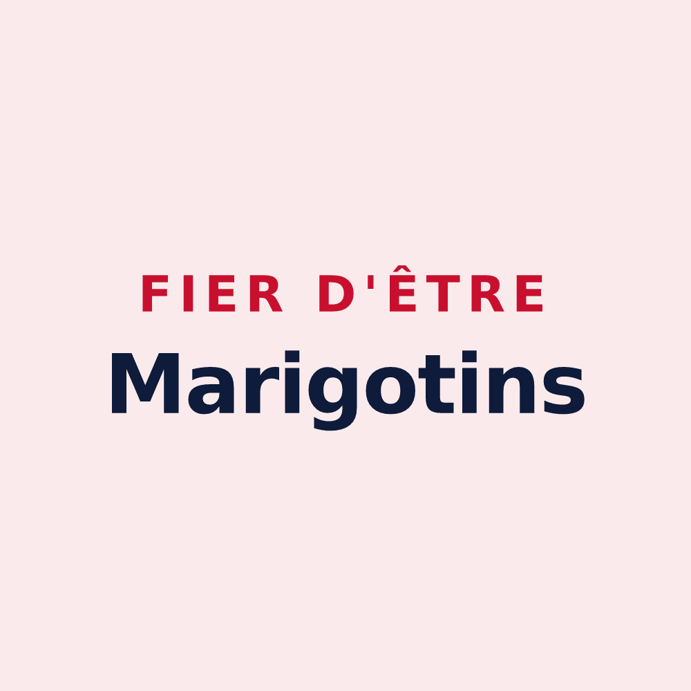 Magnet « Fier d'être Marigotins » — design pour Le Marigot