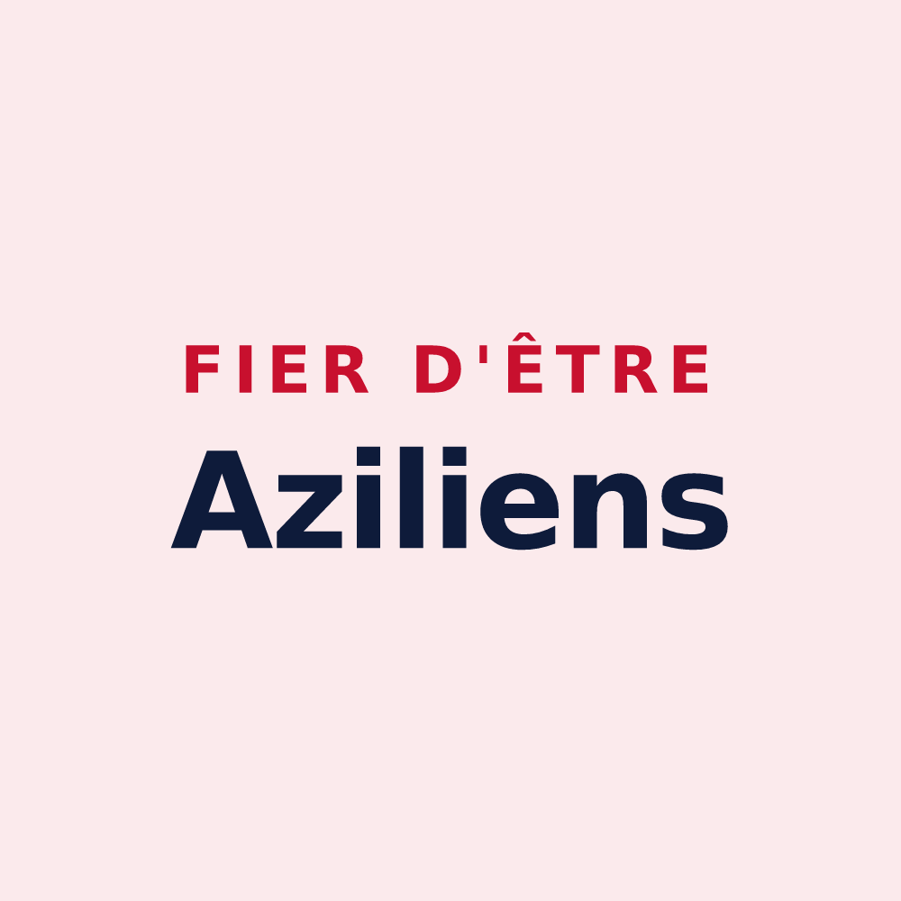 Magnet « Fier d'être Aziliens » — design pour Le Mas-d'Azil
