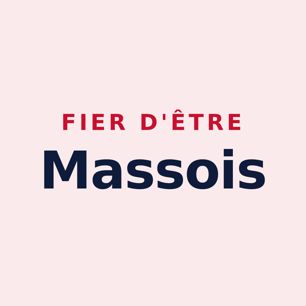 Magnet « Fier d'être Massois » — design pour Le Mas