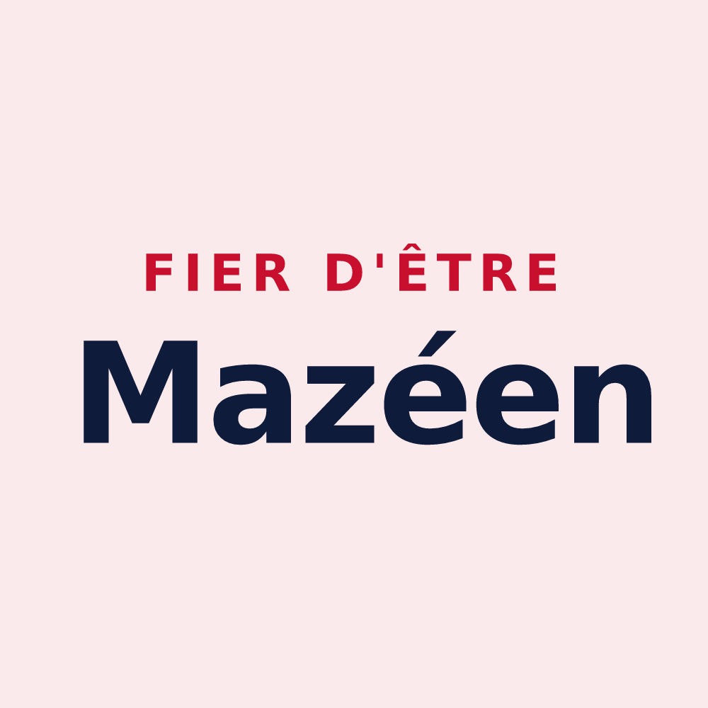 Magnet « Fier d'être Mazéen » — design pour Le Mazeau