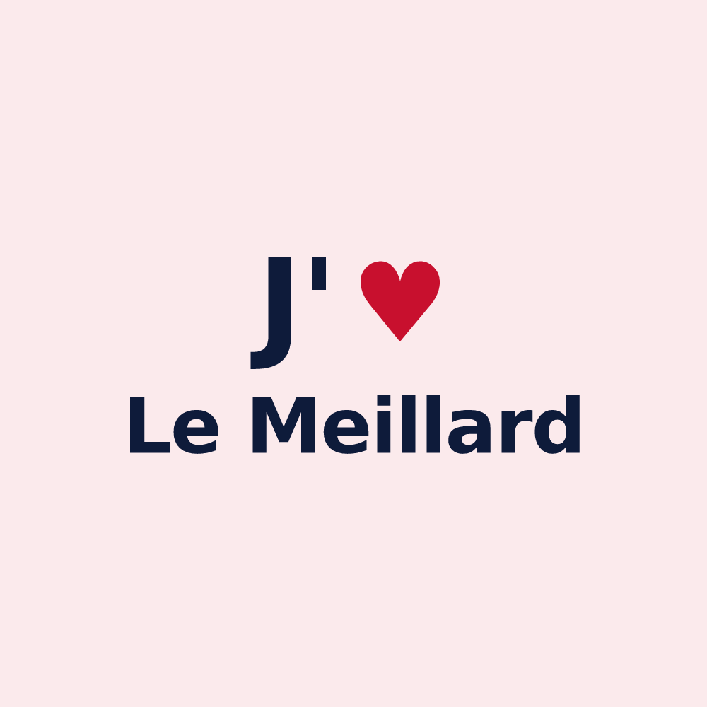 Magnet personnalisé Le Meillard — design J'aime Le Meillard