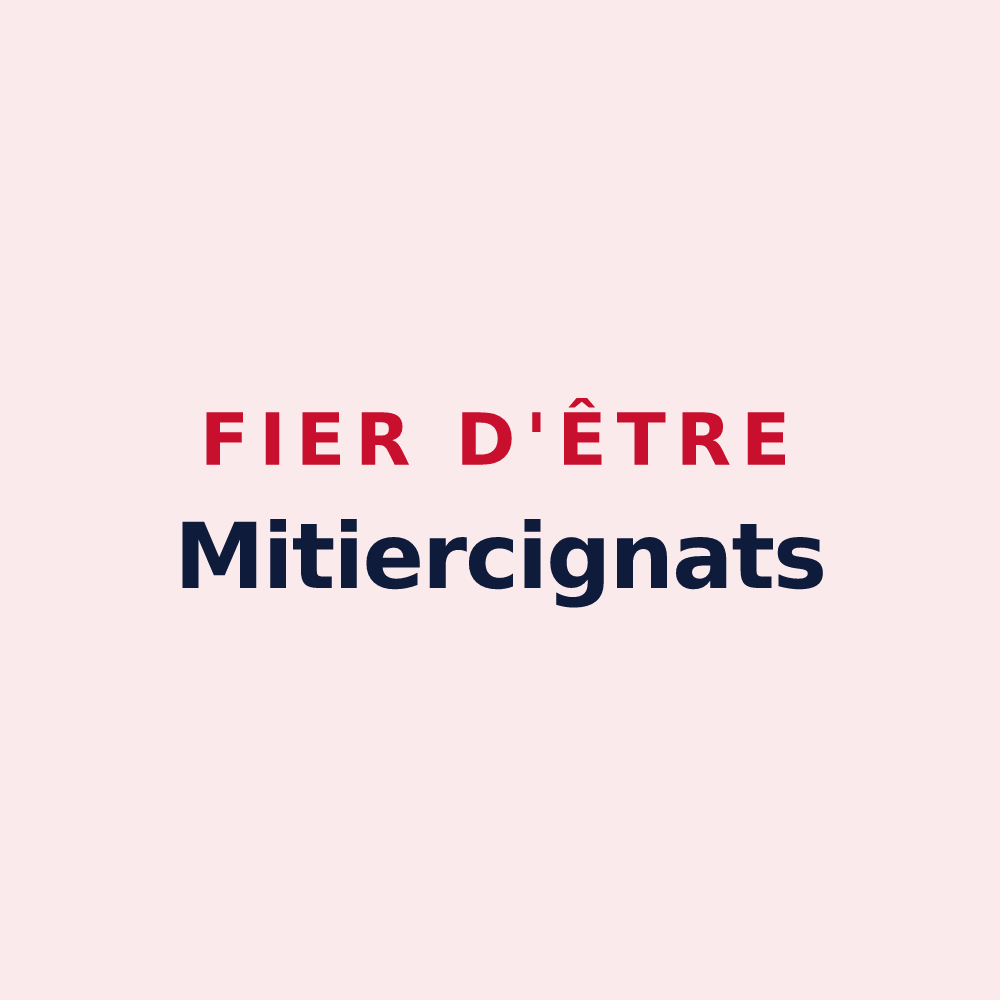 Magnet « Fier d'être Mitiercignats » — design pour Le Meix-Tiercelin