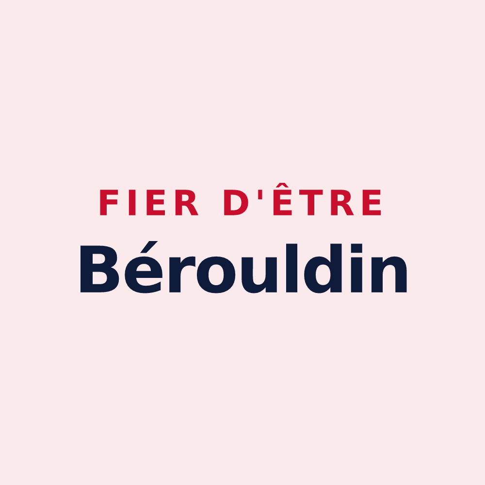 Magnet « Fier d'être Bérouldin » — design pour Le Ménil-Broût