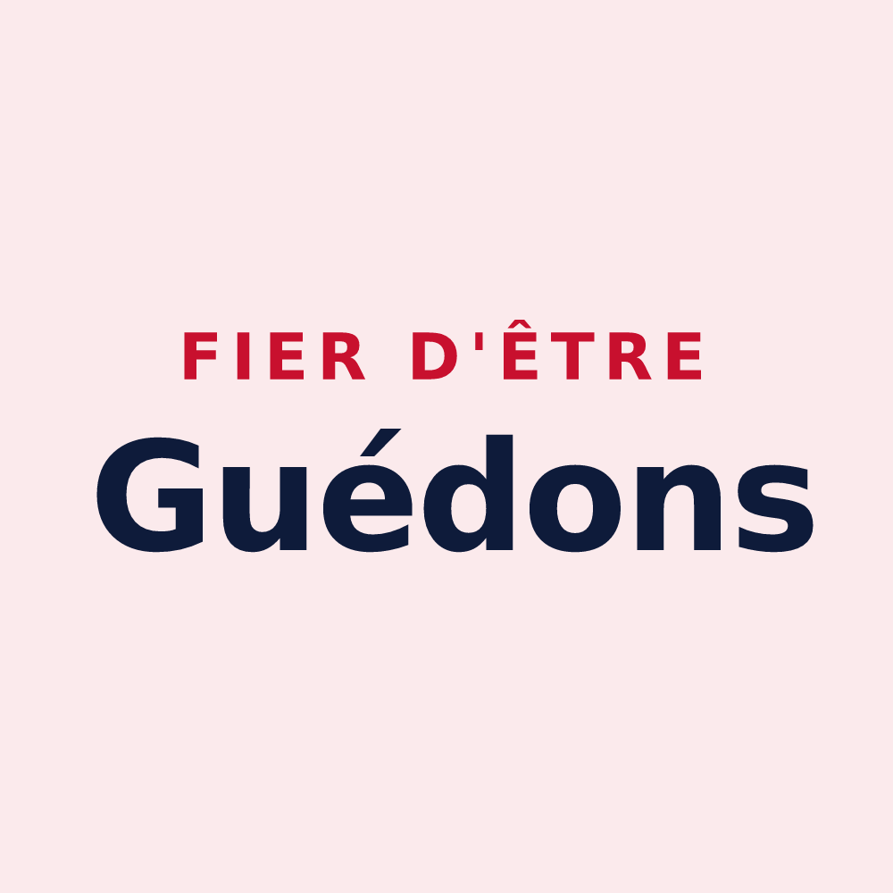 Magnet « Fier d'être Guédons » — design pour Le Ménil