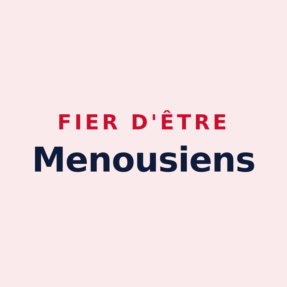 Magnet « Fier d'être Menousiens » — design pour Le Menoux