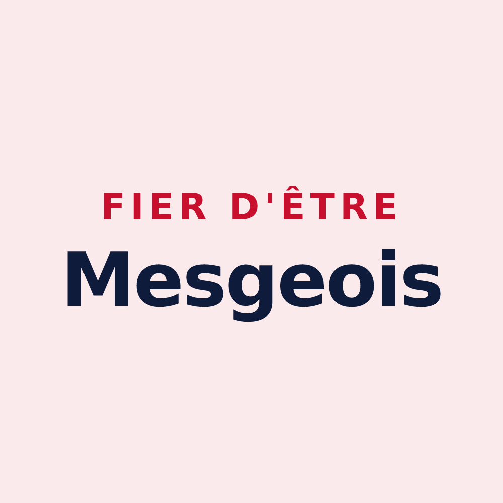 Magnet « Fier d'être Mesgeois » — design pour Le Mesge