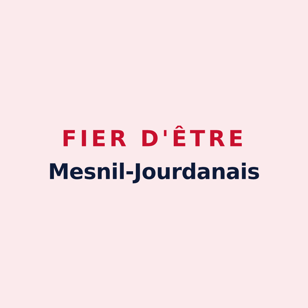 Magnet « Fier d'être Mesnil-Jourdanais » — design pour Le Mesnil-Jourdain