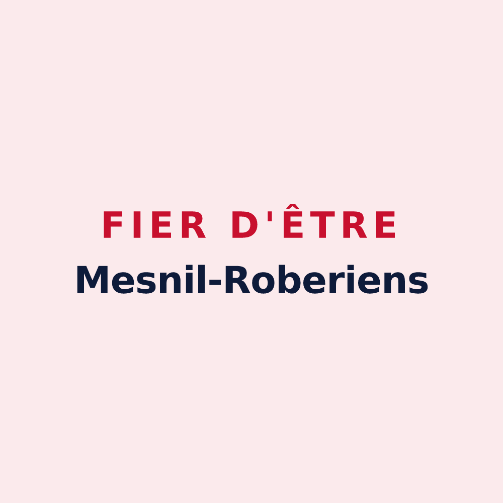 Magnet « Fier d'être Mesnil-Roberiens » — design pour Le Mesnil-Robert