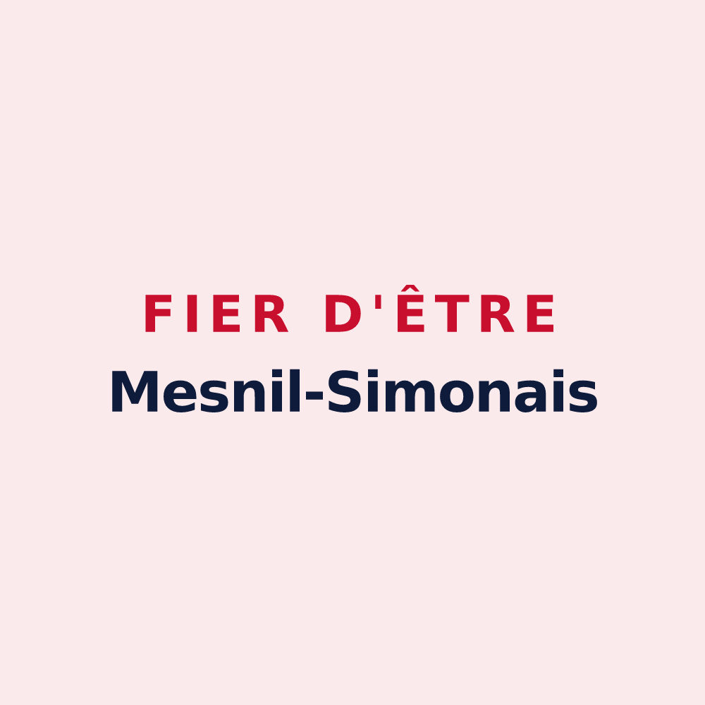 Magnet « Fier d'être Mesnil-Simonais » — design pour Le Mesnil-Simon