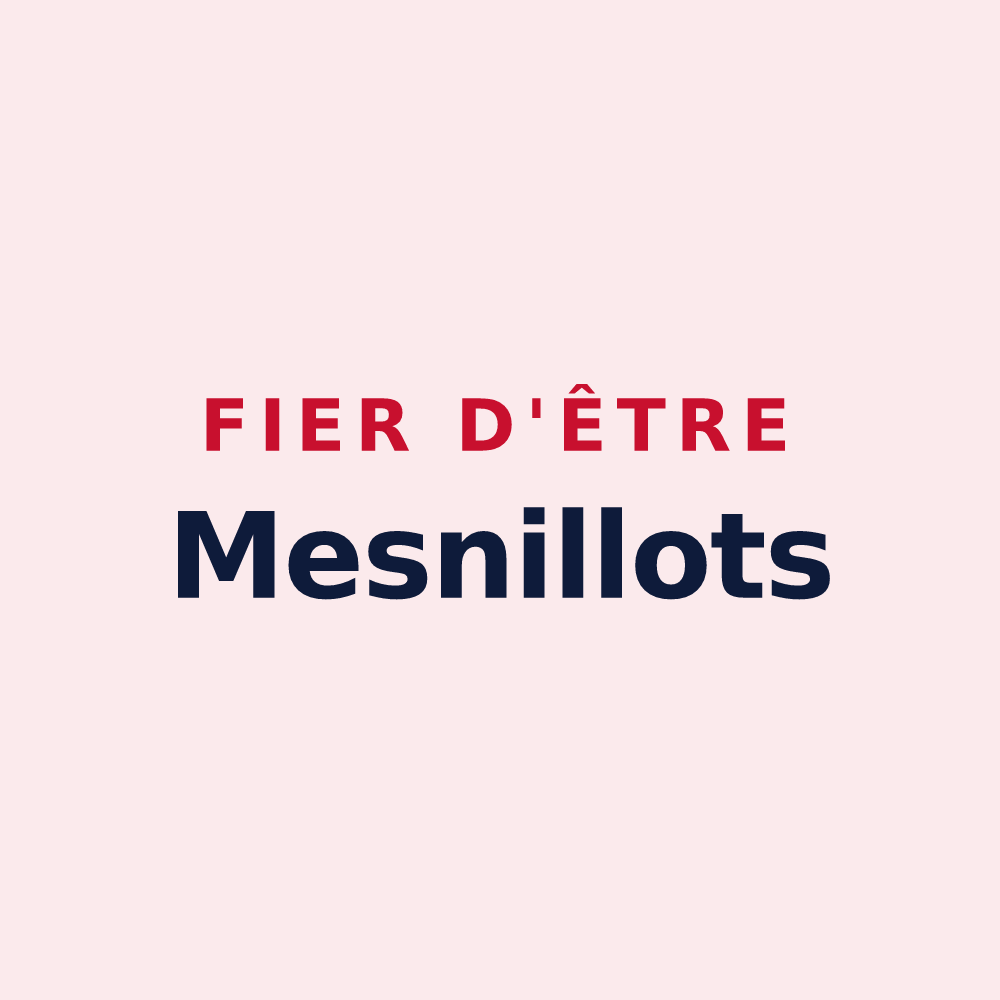 Magnet « Fier d'être Mesnillots » — design pour Le Mesnil-Véneron