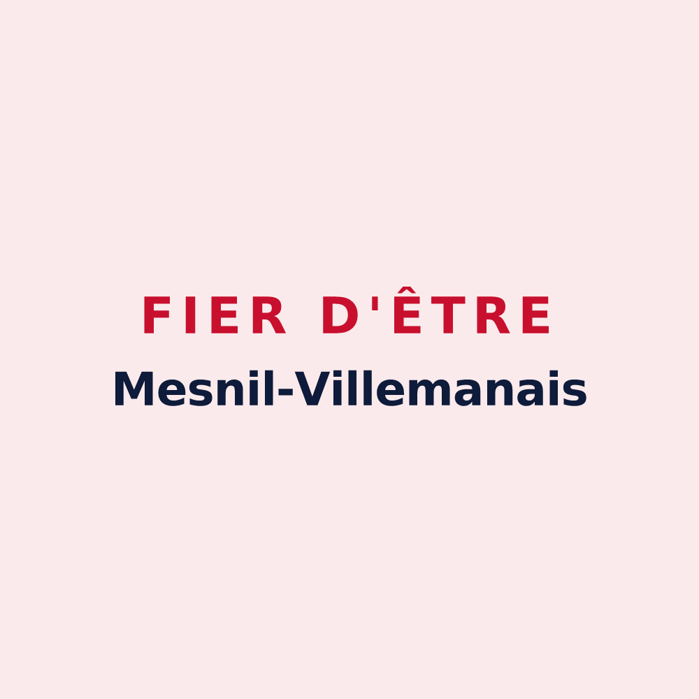 Magnet « Fier d'être Mesnil-Villemanais » — design pour Le Mesnil-Villeman