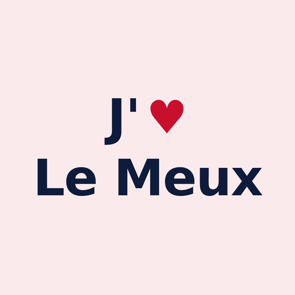Magnet personnalisé Le Meux — design J'aime Le Meux