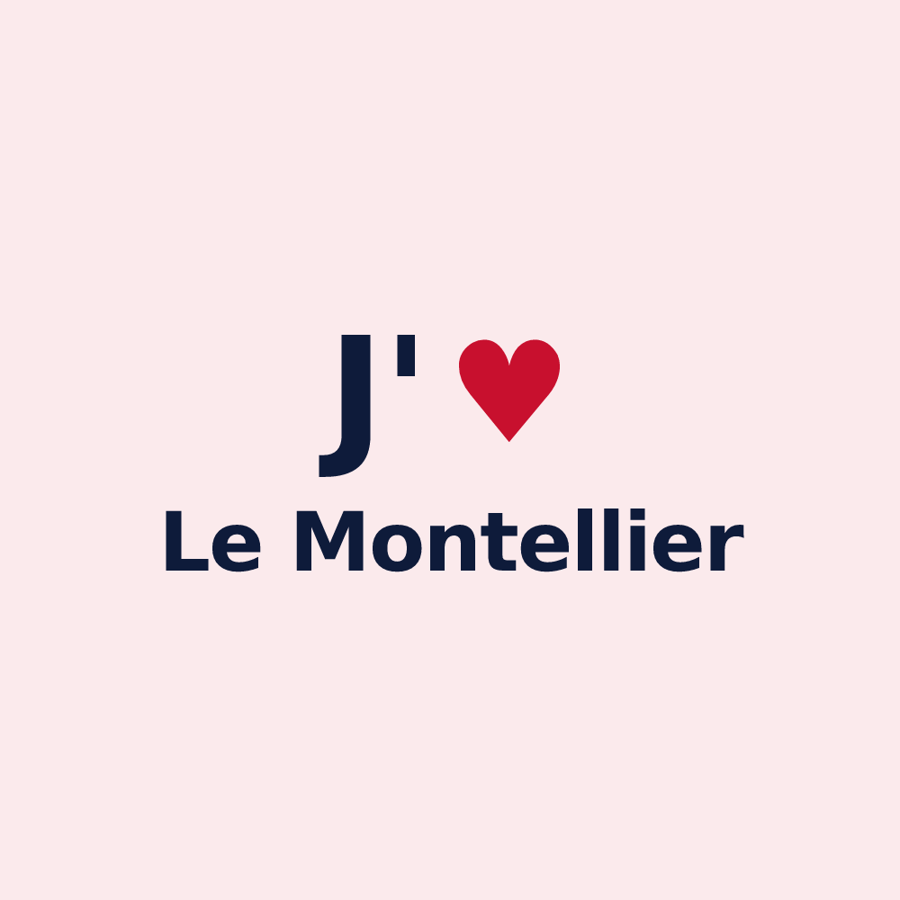 Magnet personnalisé Le Montellier — design J'aime Le Montellier