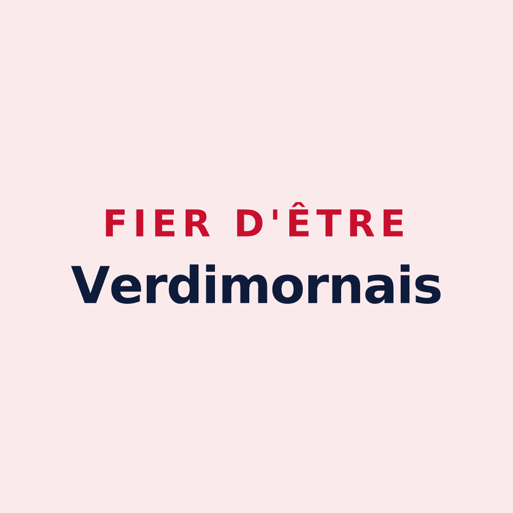 Magnet « Fier d'être Verdimornais » — design pour Le Morne-Vert