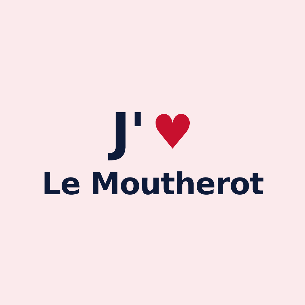 Magnet personnalisé Le Moutherot — design J'aime Le Moutherot