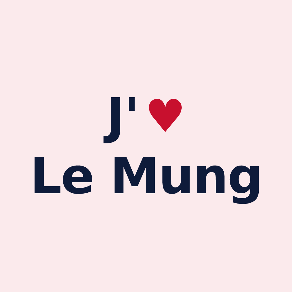 Magnet personnalisé Le Mung — design J'aime Le Mung