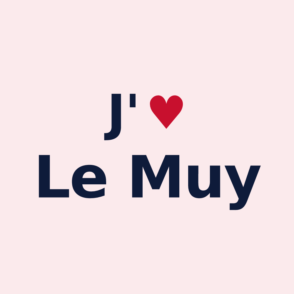 Magnet personnalisé Le Muy — design J'aime Le Muy