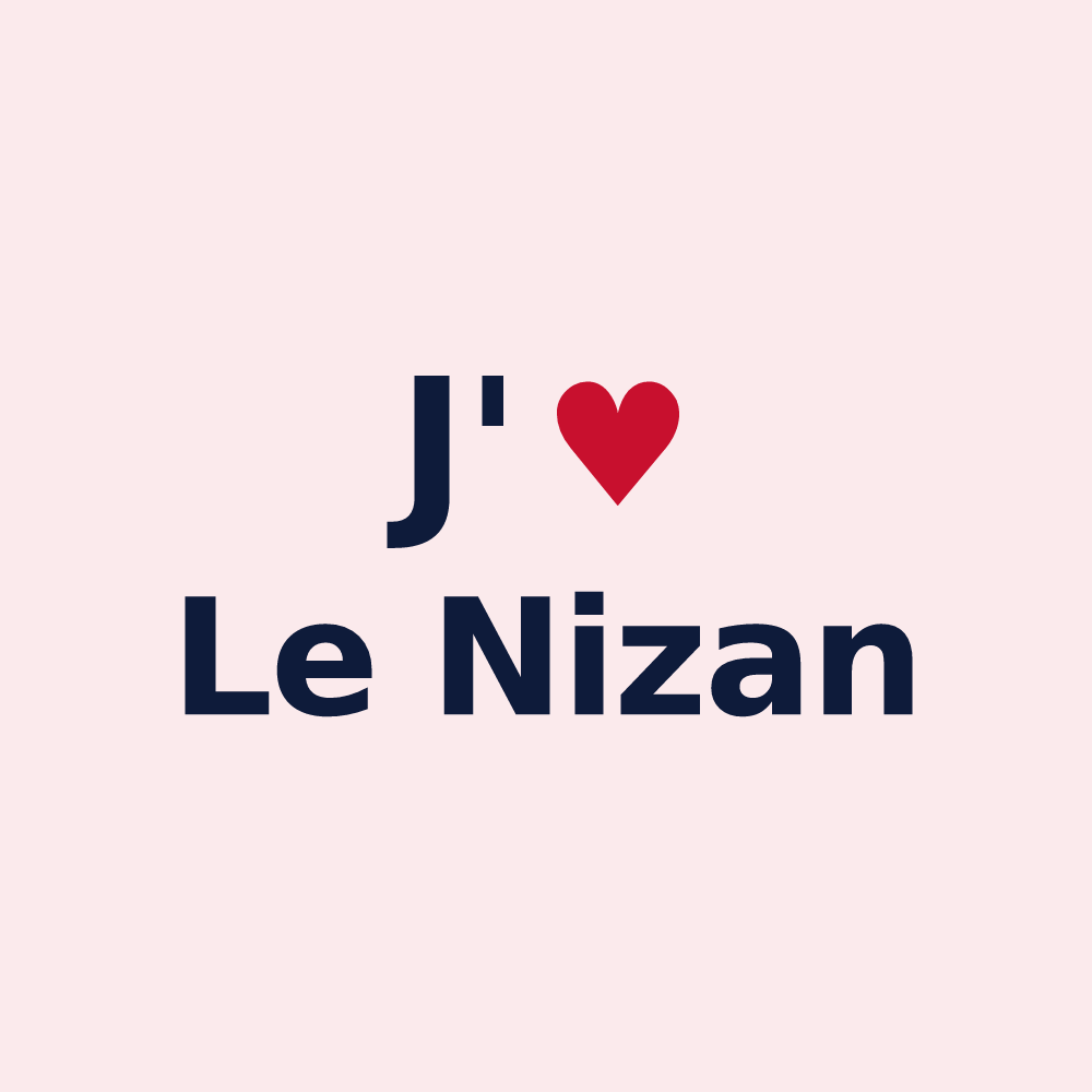 Magnet personnalisé Le Nizan — design J'aime Le Nizan