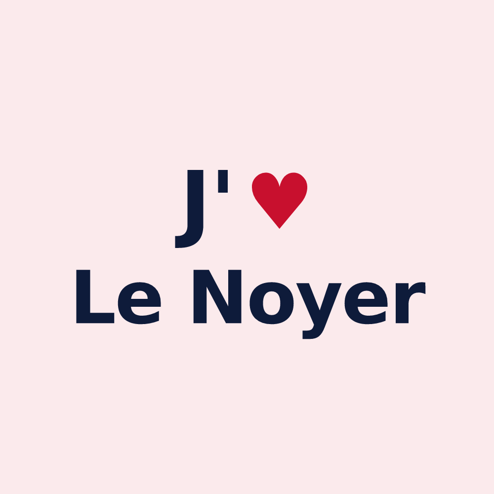 Magnet personnalisé Le Noyer — design J'aime Le Noyer