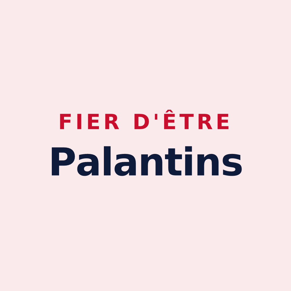 Magnet « Fier d'être Palantins » — design pour Le Palais