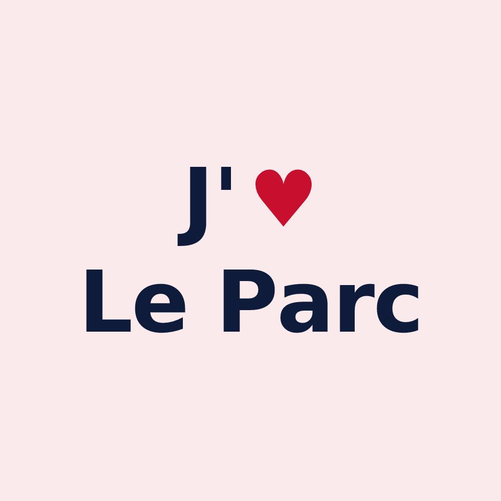 Magnet personnalisé Le Parc — design J'aime Le Parc