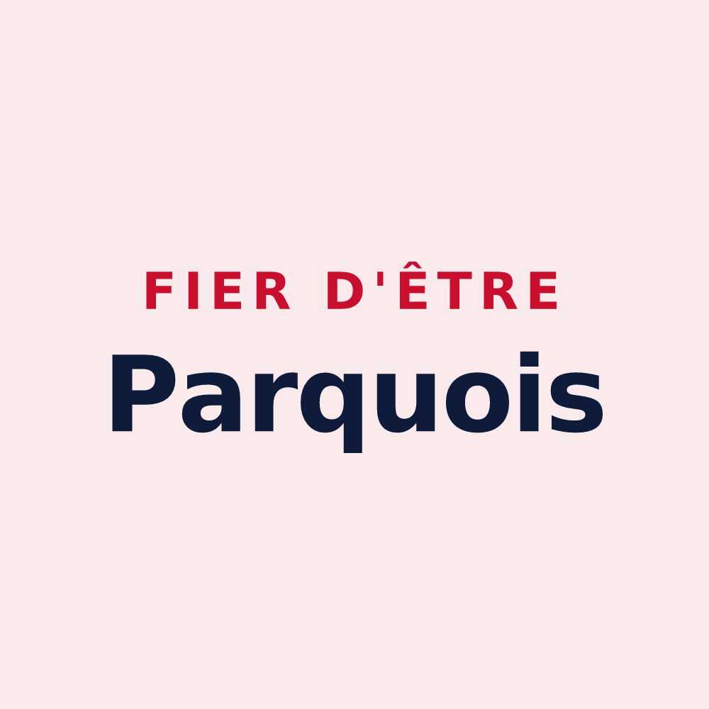 Magnet « Fier d'être Parquois » — design pour Le Parcq