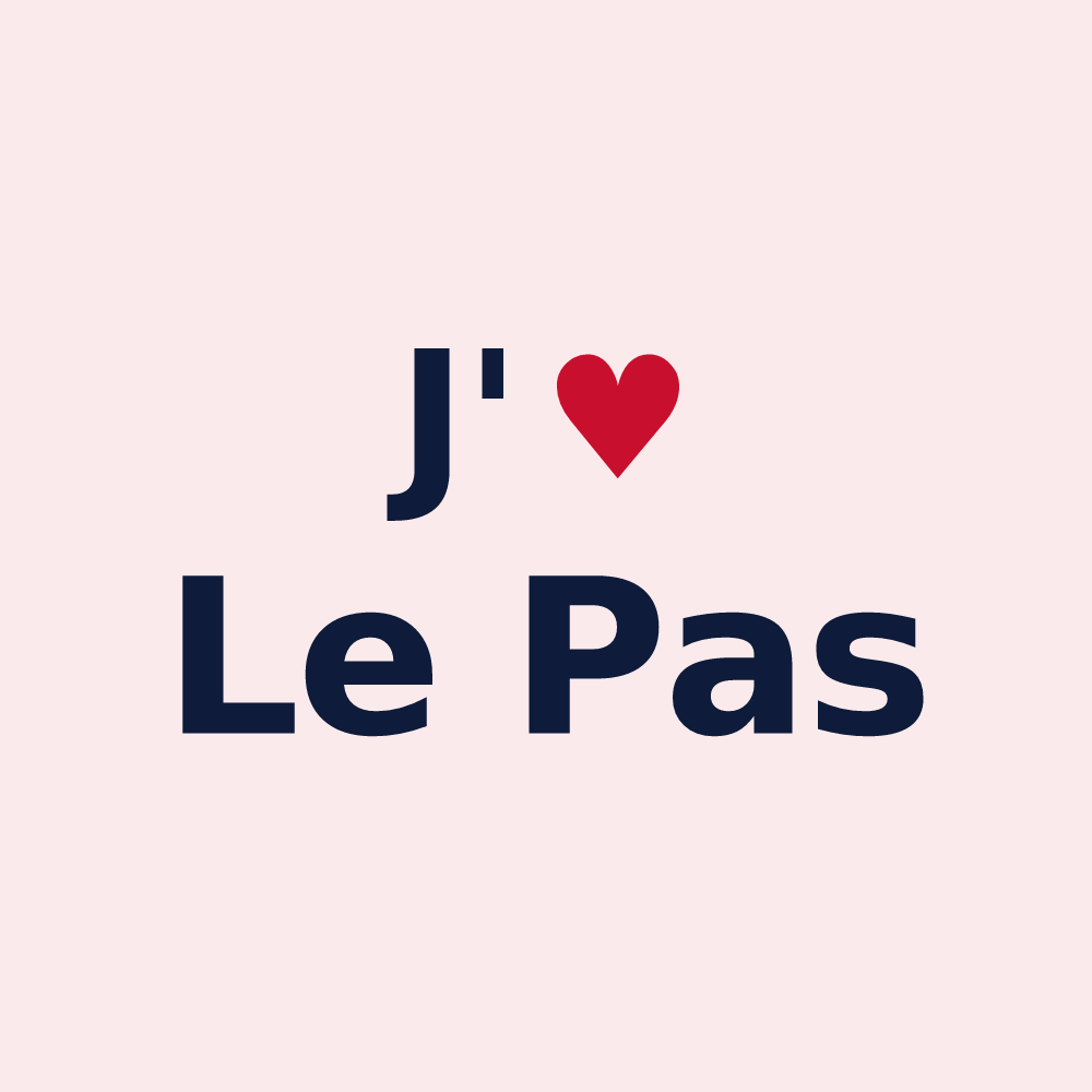 Magnet personnalisé Le Pas — design J'aime Le Pas